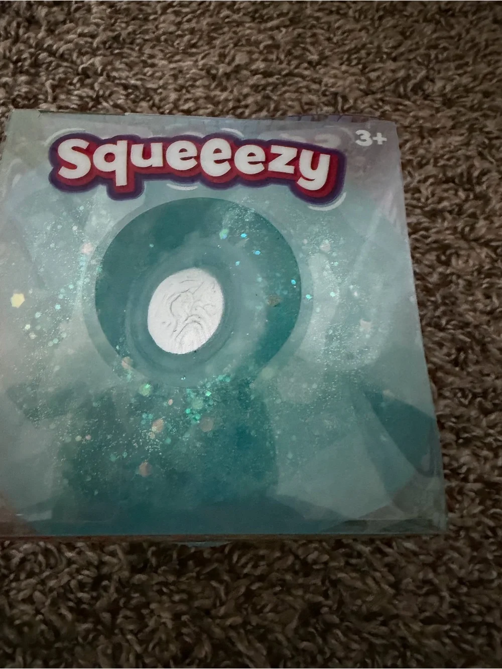 Squishy squeezy Dice Light Blue Sensory Squeeze toy for Kids by Toymendous